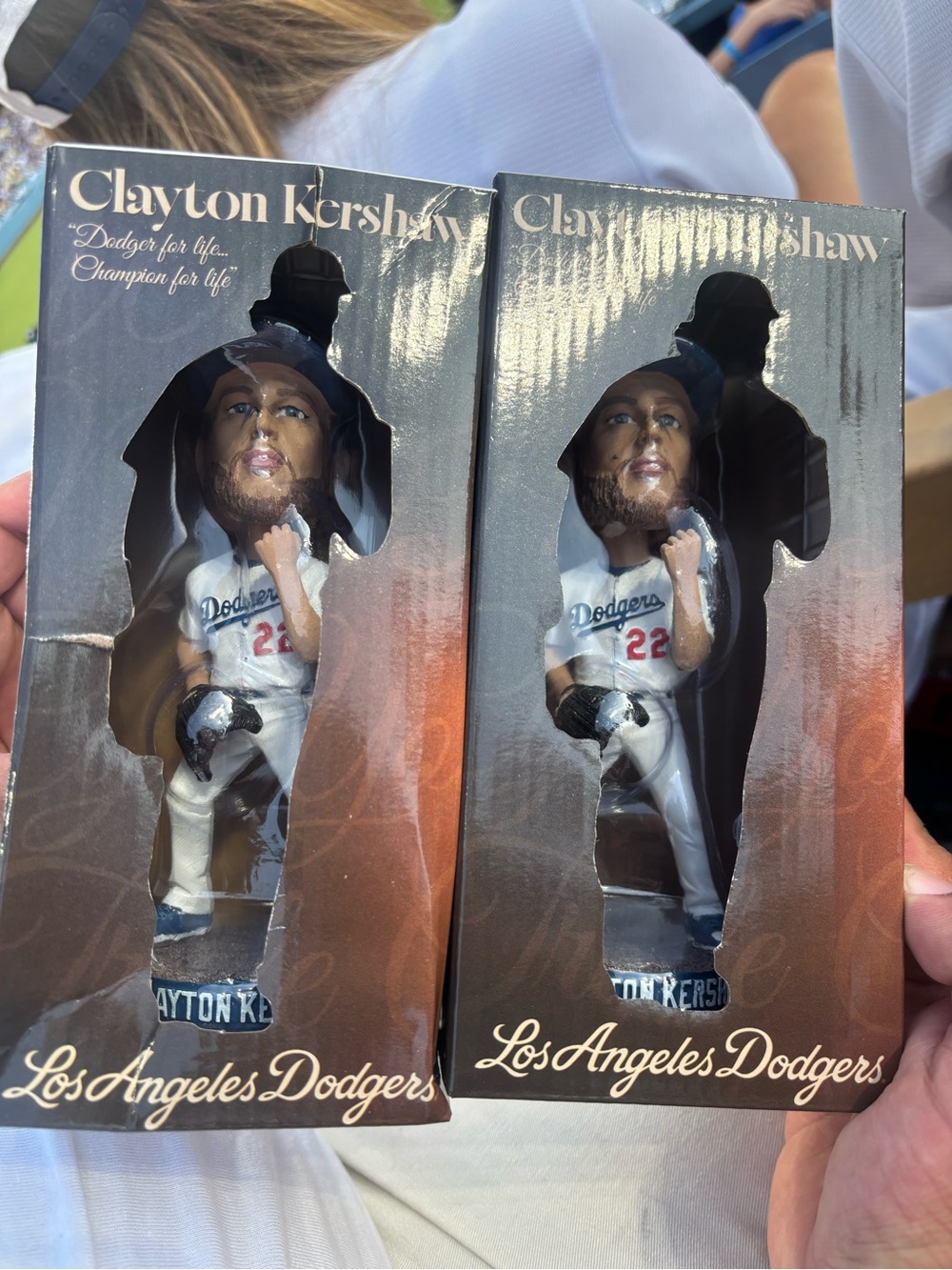 Clayton Kershaw White Kids Baseball Bob-head